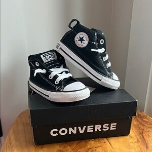 Converse Kids' Black and White High-Tops